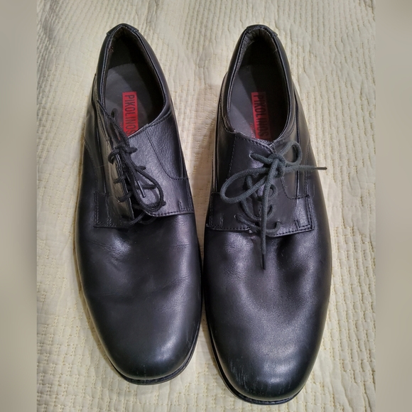 Pikolinos Black Leather Lace Up Shoes Size 44